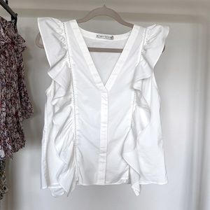 Alice+Olivia white top